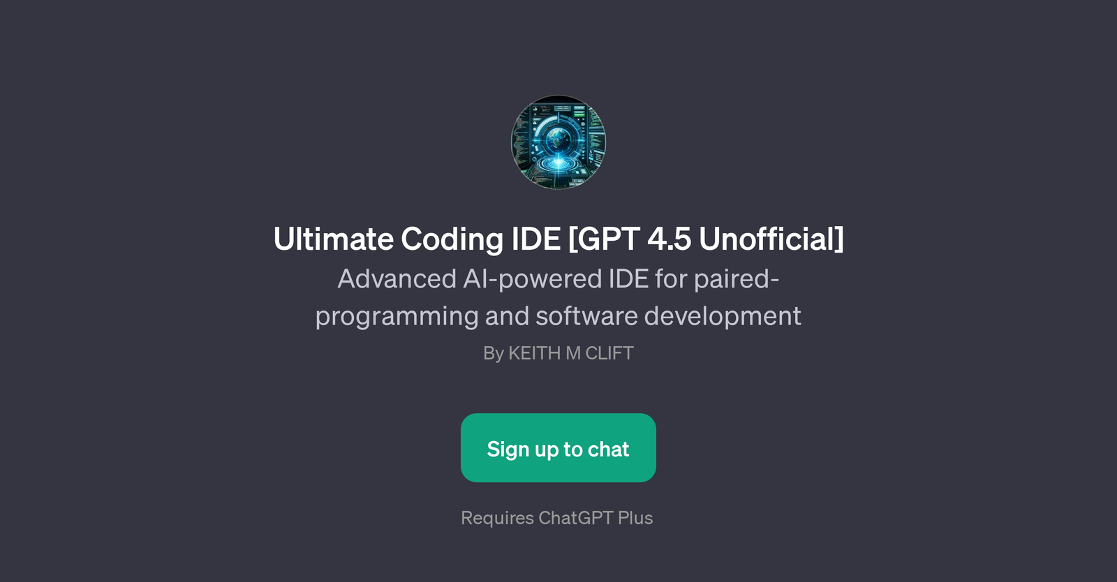 Ultimate Coding IDE [GPT 4.5 Unofficial]